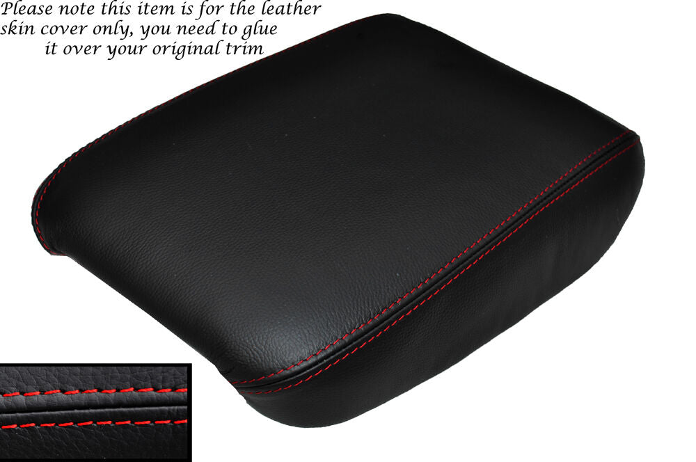 RED STITCH LEATHER ARMREST COVER FITS HONDA CIVIC SE SE-T ES ES-T EX GT 2012+
