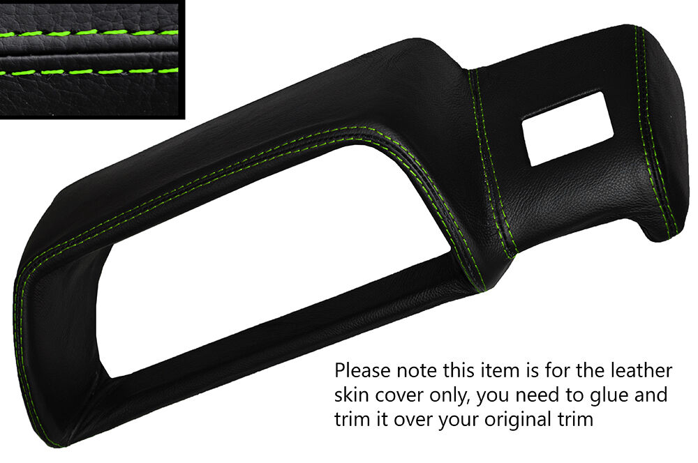 GREEN STITCH SPEEDO BINNACLE LEATHER SKIN COVER FITS TOYOTA STARLET KP60 KP61