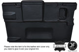 BLACK STITCH TAILGATE DOOR CARD LEATHER COVER FITS LAND ROVER DEFENDER 90 88-02