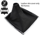 BLACK & BLACK TOP GRAIN LEATHER GEAR GAITER FOR MERCEDES C CLASS W204 07-14