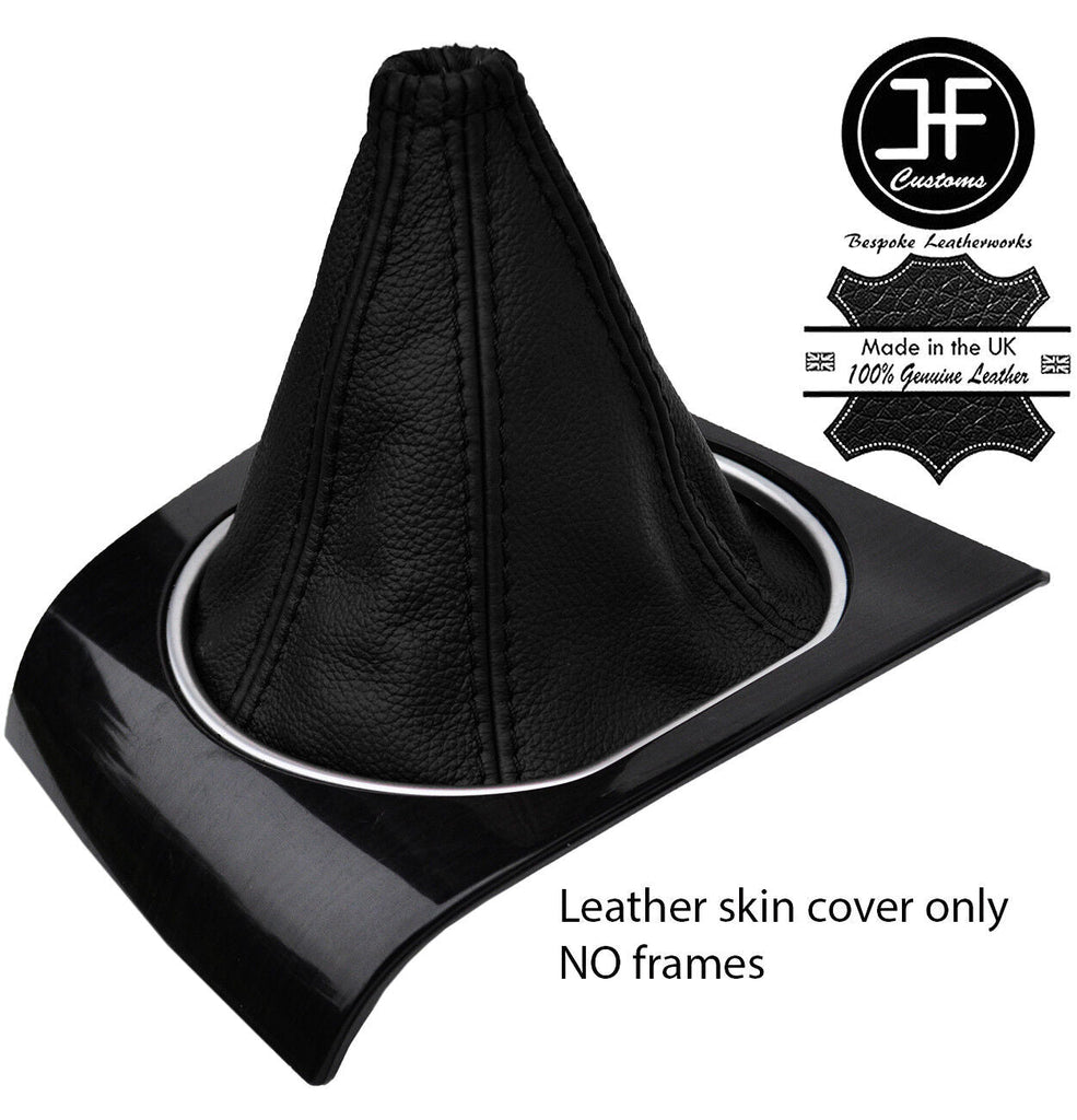 BLACK TOP GRAIN REAL LEATHER MANUAL GEAR GAITER FITS FORD MONDEO MK3 2001-2003