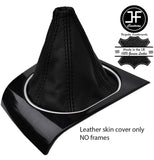 BLACK TOP GRAIN REAL LEATHER MANUAL GEAR GAITER FITS FORD MONDEO MK3 2001-2003