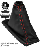 RED STITCH REAL LEATHER HANDBRAKE GAITER FITS RENAULT MEGANE COUPE MK3 08-16