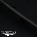 BLACK LEATHER GEAR SURROUND COVER+PLASTIC FRAME FOR VAUXHALL ASTRA MK6 J 09-15