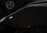 RED STITCH BLACK SUEDE HEADLINER SUN ROOF COVER FOR BMW E28  SALOON CUSTOM NEW