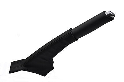 FITS RENAULT TWINGO 06-11 black stitch LEATHER HANDBRAKE GAITER CUSTOM NEW