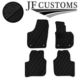 GREY DIAMOND VINYL 4X TAILORED FLOOR CARPETS FOR SKODA SUPERB MK2 08-15 JF1