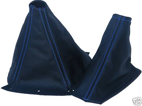 FITS NISSAN SKYLINE R33 BLUE STITCH GEAR HANDBRAKE GAITER CUSTOM NEW MADE IN UK