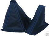FITS NISSAN SKYLINE R33 BLUE STITCH GEAR HANDBRAKE GAITER CUSTOM NEW MADE IN UK