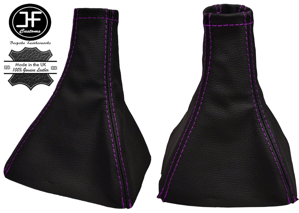 PURPLE STITCH REAL LEATHER MANUAL GEAR GAITER FITS VAUXHALL OPEL VECTRA C 02-08