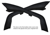 BLACK STITCH 2X CENTER CONSOLE SIDE TRIM SKIN COVERS FITS LANDROVER DISCOVERY 4
