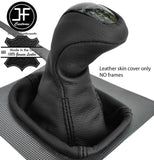 BLACK STITCH REAL LEATHER MANUAL GEAR KNOB COVER FOR MERCEDES CCLASS W203 00-03
