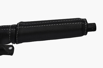 white stitch FITS LAND ROVER RANGE ROVER CLASSIC 70-94 HANDBRAKE HANDLE COVER