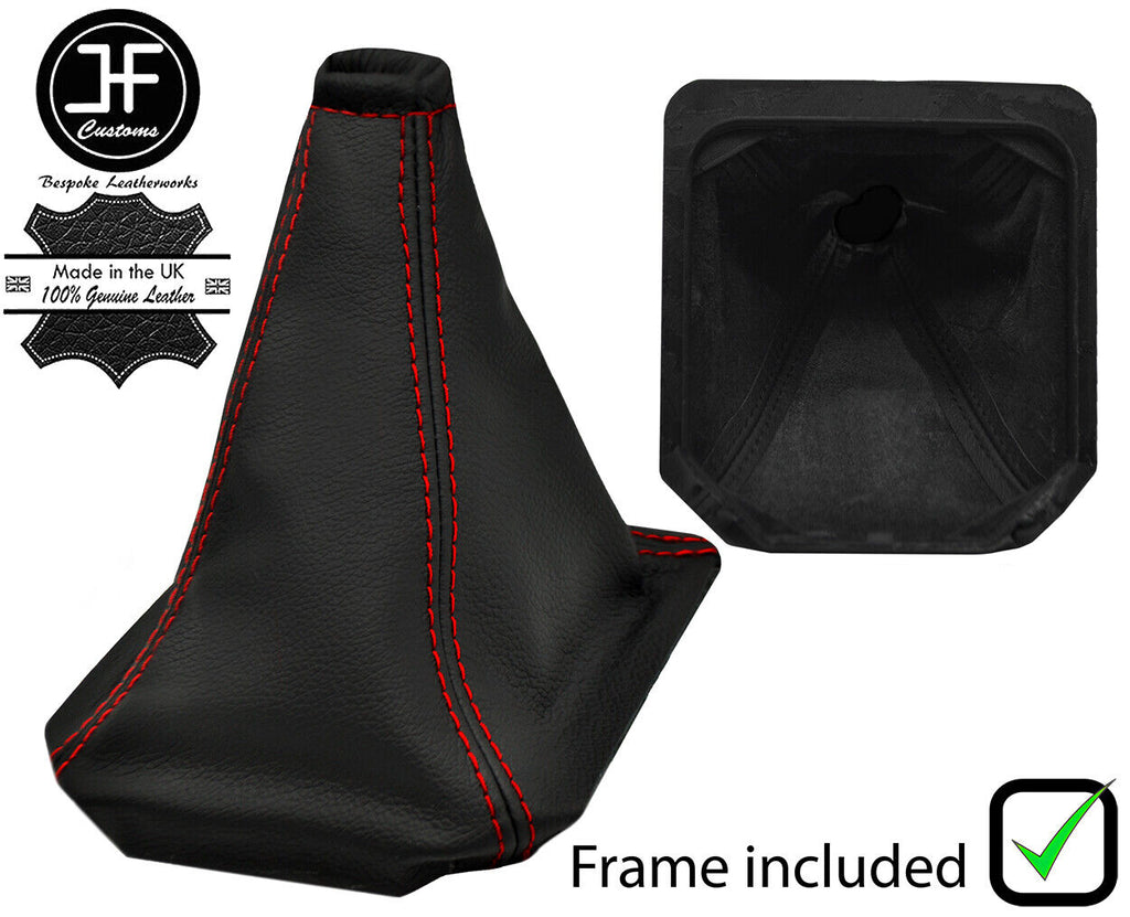 RED STITCH LEATHER GEAR+PLASTIC FRAME FOR FORD SIERRA MK2 RS COSWORTH 4X4