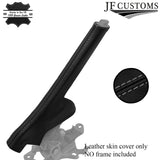 GREY STITCH ITALIAN LEATHER HANDBRAKE COVER FITS VAUXHALL OPEL CORSA F 19-22