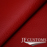 D RED ITALIAN LEATHER 2X CAR KEY HOLDER PROTECTOR FITS FORD KUGA MK1 2008-2012