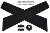 BLACK STITCH 2X UPPER DOOR CARD TRIM SUEDE COVERS FITS TOYOTA GT86 SUBARU BRZ