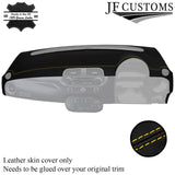 YELLOW STITCH LEATHER DASH DASHBOARD COVER FITS FIAT 500 ABARTH 07-16 CUSTOM NEW