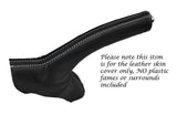 WHITE STITCHING LEATHER HANDBRAKE GAITER FITS KIA SPORTAGE 2011-2014 CUSTOM NEW