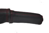 red stitching FITS VW GOLF MK2 2 II JETTA 83-92 LEATHER HANDBRAKE HANDLE COVER