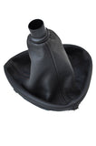 black stitch FITS  CITROEN C5 2001-2007 LEATHER GEAR GAITER CUSTOM NEW