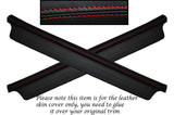 RED STITCH 2X DOOR SILL TRIM SKIN COVERS FITS MAZDA MX5 MK2 & 2.5 MIATA 98-05