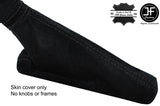 BLACK STITCHING REAL SUEDE HANDBRAKE GAITER FITS FIAT DOBLO 2010-2015 CUSTOM NEW
