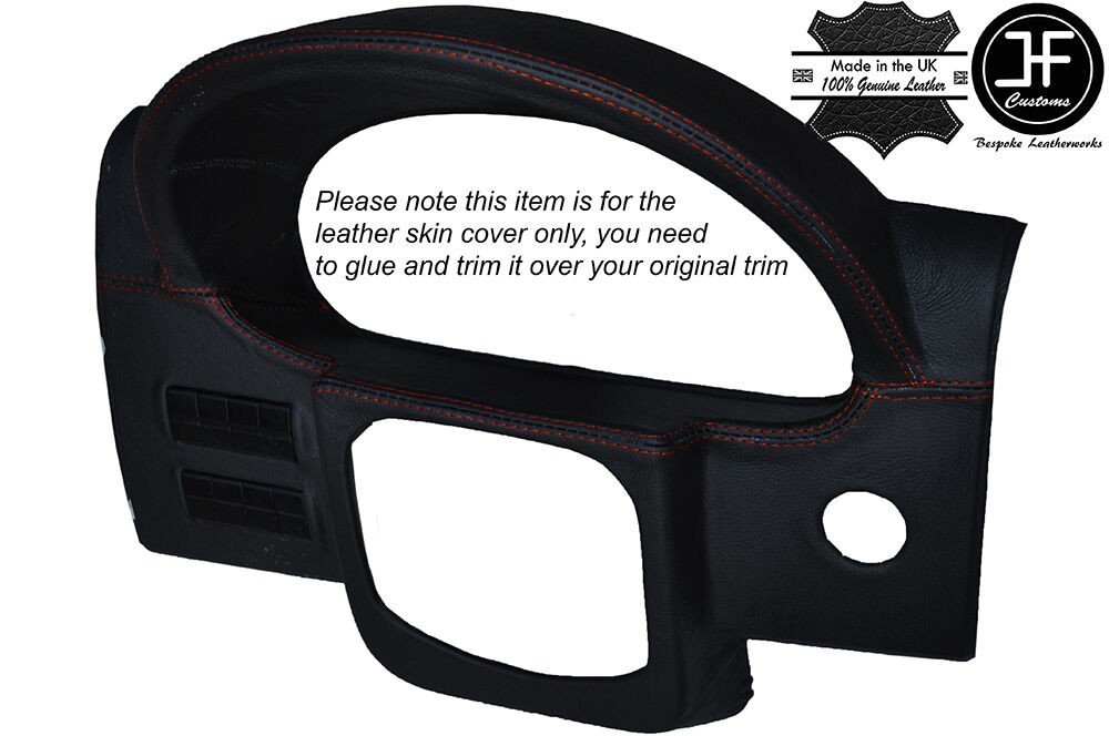 ORANGE STITCH SPEEDO DASH TRIM LEATHER COVER FITS MERCEDES SPRINTER MK2 II 06-15