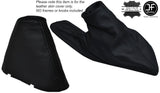 BLACK STITCH LEATHER AUTO AUTOMATIC GEAR HANDBRAKE GAITER FITS BMW E39 1995-2003