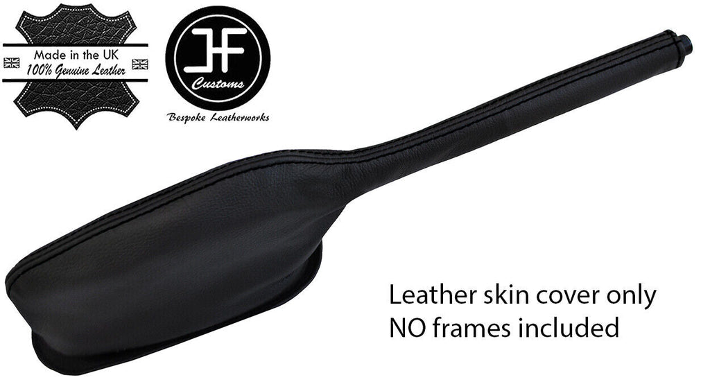 BLACK STITCH REAL LEATHER HANDBRAKE GAITER FITS BMW E3 1968-1977 CUSTOM NEW