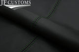 GREEN STITCH LEATHER SPEEDO + DASH COWL HOOD COVER FITS MG MGF MG TF 95-05