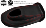 RED STITCH LEATHER GEAR BOX COVER PANEL LEATHER COVER FITS JAGUAR E TYPE S2