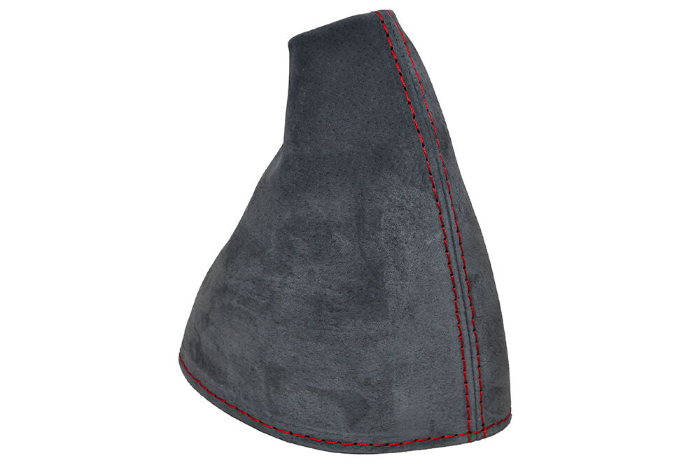 RED STITCH FOR HONDA CIVIC TYPE S 2001-2005 GEAR GAITER GRAPHITE SUEDE