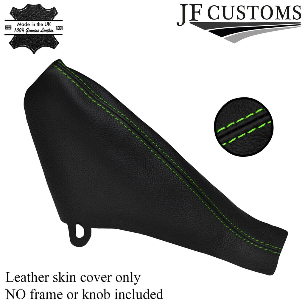 GREEN STITCH FITS BMW MINI COOPER R50 R53 2001-2006 HANDBRAKE LEATHER COVER