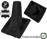 BLACK STITCH LEATHER MANUAL GEAR+PLASTIC FRAME FITS LANCIA Y 1995-2000