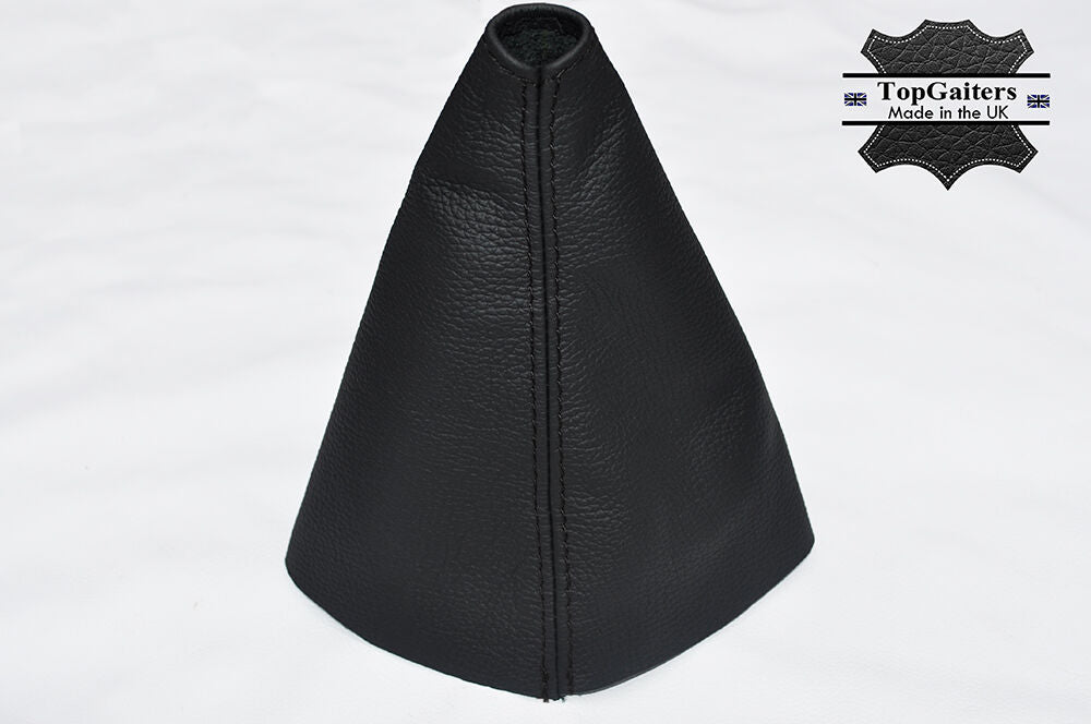 BLACK STITCH FITS KIA SEDONA MK1 CARNIVAL 1998-2006  LEATHER GEAR GAITER