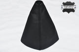 BLACK STITCH FITS KIA SEDONA MK1 CARNIVAL 1998-2006  LEATHER GEAR GAITER