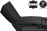 BLACK & BLACK ARMREST & STORAGE LID LEATHER COVERS FOR MERCEDES SLK R171 04-11