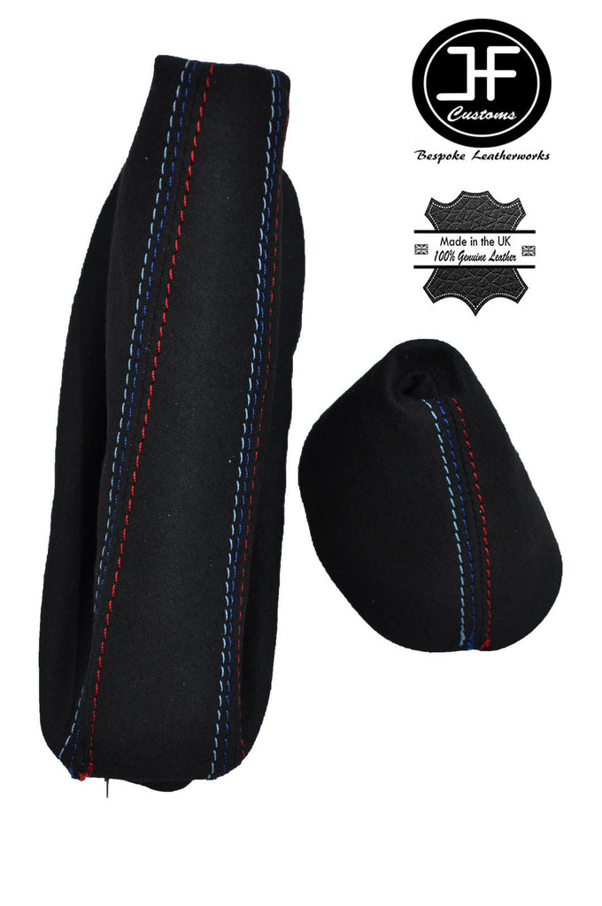 FOR BMW 1 SERIES E81 E82 E87 E88 AUTOMATIC 2006-2013 GAITERS TRI STITCH PU SUEDE