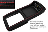 RED STITCH SHORT TYPE CONSOLE GEAR SURROUND SKIN COVER FITS FORD CAPRI MK3