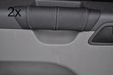 grey stitch FITS VW T5 TRANSPORTER CARAVELLE CAMPER 2X DOOR HANDLE LTHR COVERS
