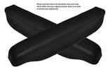 BLACK STITCH 2X SEAT ARMREST SKIN COVERS FITS LANDROVER DISCOVERY 3 & 4 04-15
