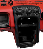 BLUE STITCH CENTRE DASH TRIM LEATHER COVER  FITS ALFA ROMEO GTV 916 PHASE 2