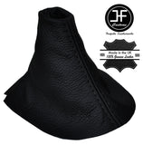 BLACK STITCH REAL LEATHER AUTO AUTOMATIC GEAR GAITER FITS FORD MUSTANG 15-17