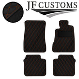 ORANGE DIAMOND STITCH VINYL 4X TAILORED FLOOR CARPETS FOR LEXUS GS 300 07-13 JF1