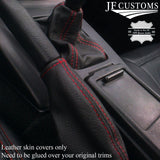 RED STITCH LEATHER GEAR & HANDBRAKE SET FITS MAZDA MX5 MIATA EUNOS MK1 89-97
