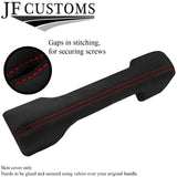 RED STITCH  FULL DASH HANDLE LUXE- SUEDE COVER FOR LAND ROVER DEFENDER 07-16