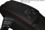 RED STITCH ARMREST LID LEATHER SKIN COVER FITS MERCEDES CLK W209 C209 02-09