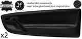 GREY STITCH 2X FRONT DOOR CARD TRIM LEATHER COVER FOR SEAT AROSA 97-04 STYLE 2