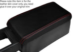 RED STITCHING ARMREST LID LEATHER SKIN COVER FITS MAZDA RX7 FC 1986-1987